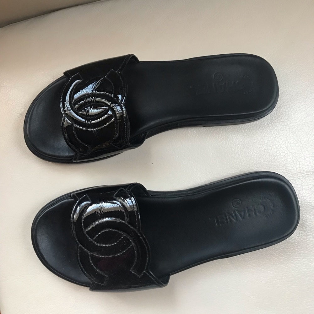 Authentic Chanel Slides